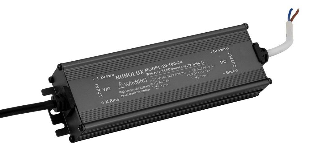 Fonte Alimentação Estanque IP67 24V DC 4,1A 100W c/ Fios