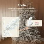 Árvore de Natal Artificial 210 cm Árvore de Natal Nevada com 1154 Ramos Base Dobrável e Fácil de Montar Verde