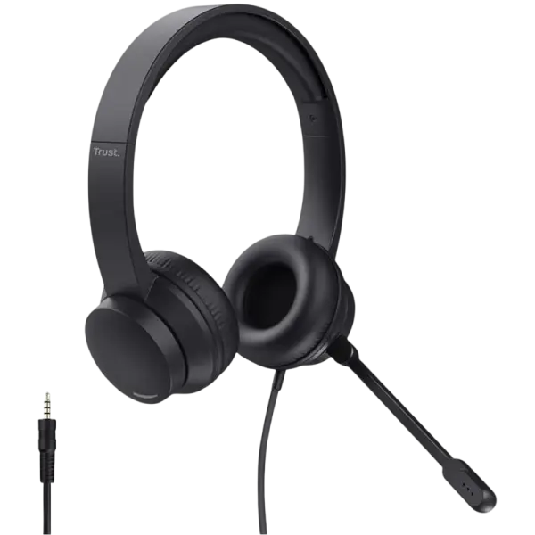 Auscultadores Headset Ayda c/ Fios USB (Preto) - TRUST