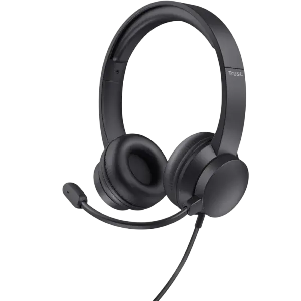 Auscultadores Headset USB - A HS - 201 (Preto) - TRUST