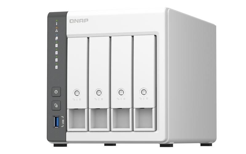 NAS TS - 433 4 Baías Tower Ethernet LAN Cortex - A55 - QNAP