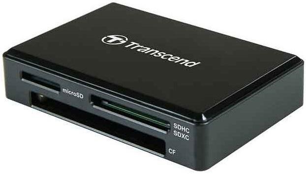 Leitor de Cartões RDF8 Micro - USB (Preto) - TRANSCEND