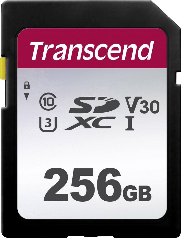 Cartão de Memória 256GB SDXC 300S Class 10 UHS - I - TRANSCEND