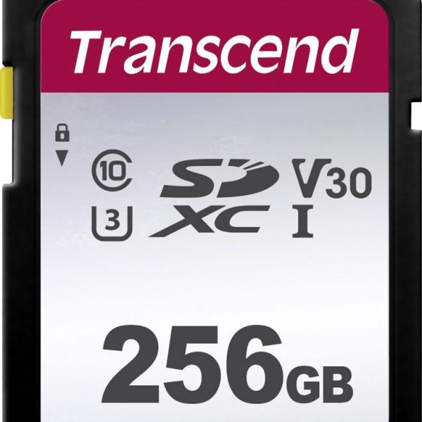 Cartão de Memória 256GB SDXC 300S Class 10 UHS - I - TRANSCEND
