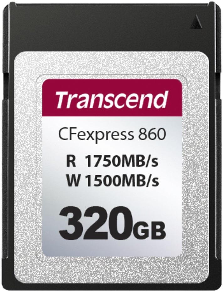 Cartão de Memória CFexpress 860 320GB (Preto) - TRANSCEND