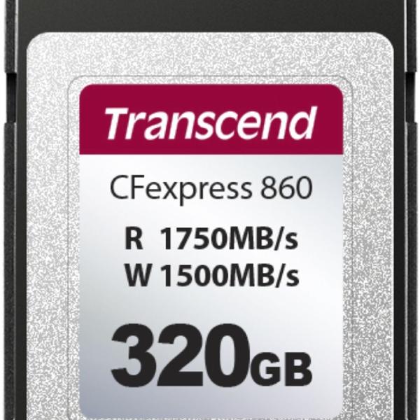 Cartão de Memória CFexpress 860 320GB (Preto) - TRANSCEND