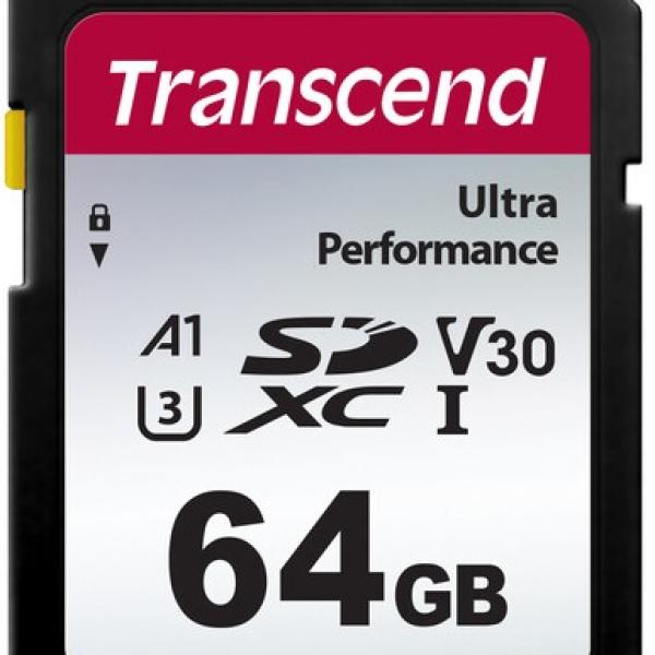 Cartão de Memória 64GB MicroSDXC 340S UHS - I - TRANSCEND