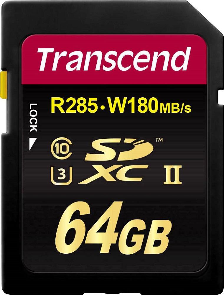Cartão de Memória 64GB SDXC 700S Class 10 UHS - I - TRANSCEND