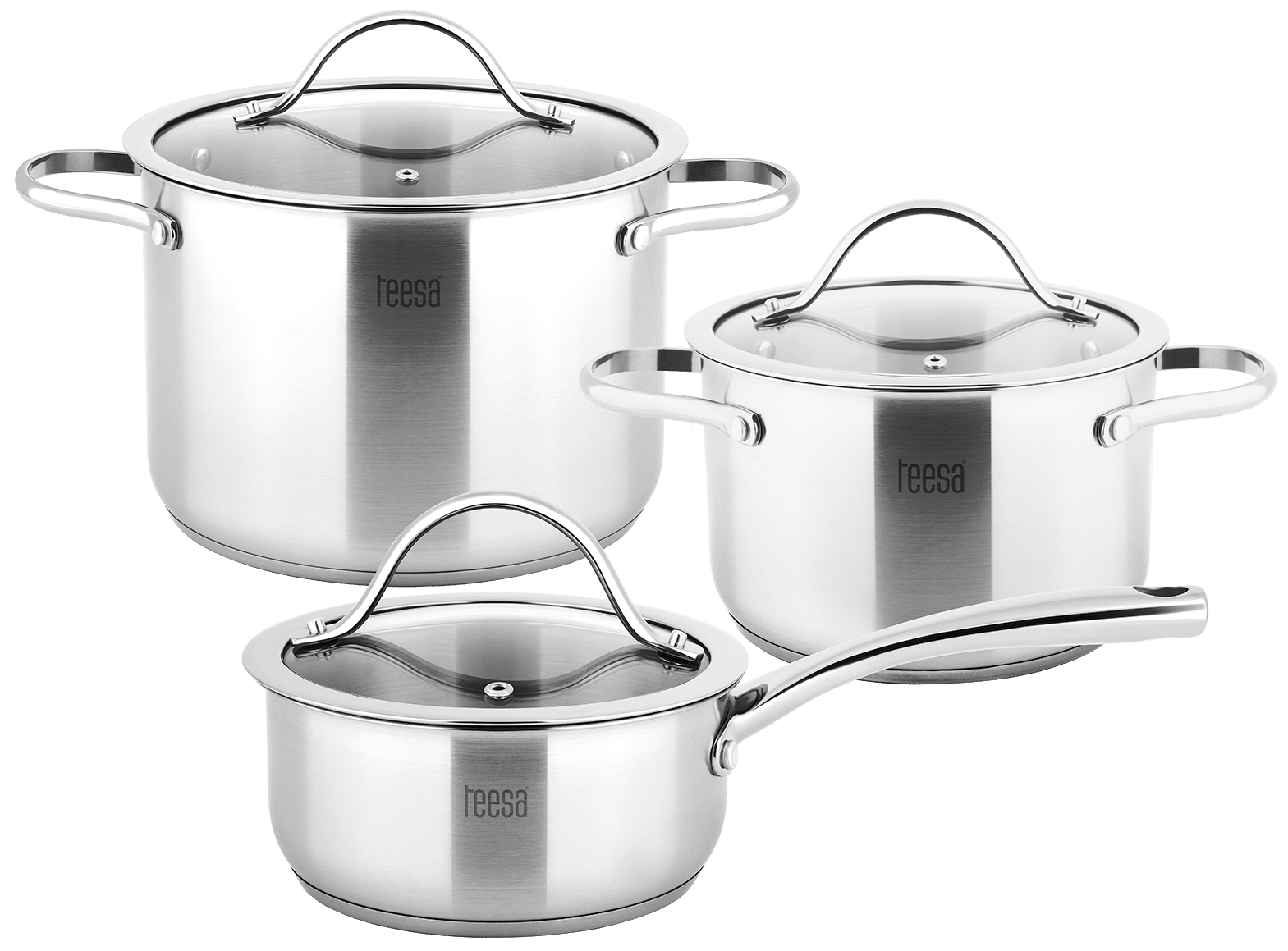 Conjunto de Cozinha Cook Expert Master em Aço Inoxidável (3 Peças) - TEESA