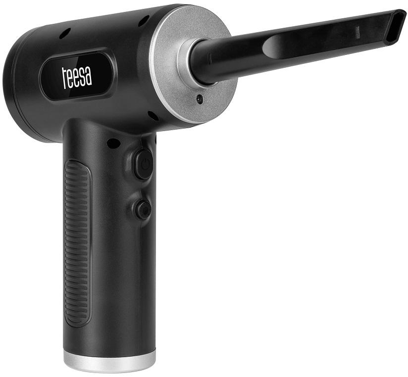 Soprador/Compressor de Ar 75W 6000mAh c/ Lanterna (Preto) - TEESA