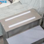 Escada para Animais de Estimação de 4 Degraus Escada para Cães e Gatos com Tapetes Antideslizantes Removíveis 40x59x54,2 cm Cinza