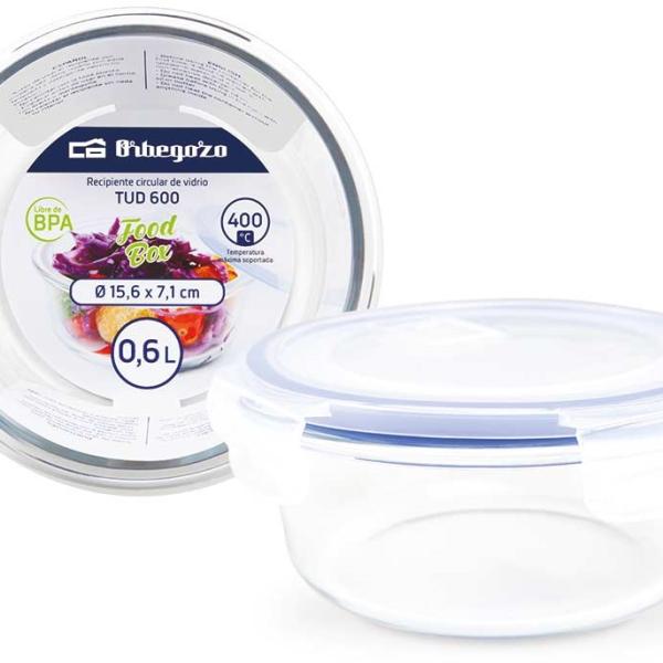 Recipiente Redondo de Vidro (600ml) - ORBEGOZO