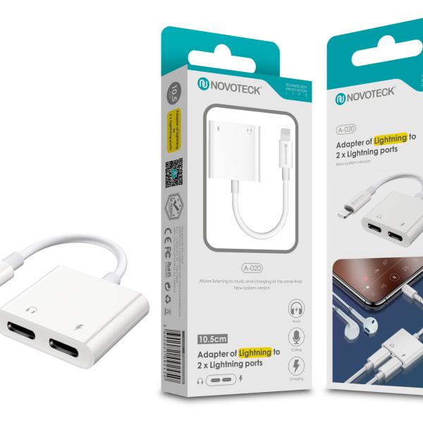 Conversor Lightning 1 To 2 NOVOTECK A - 020
