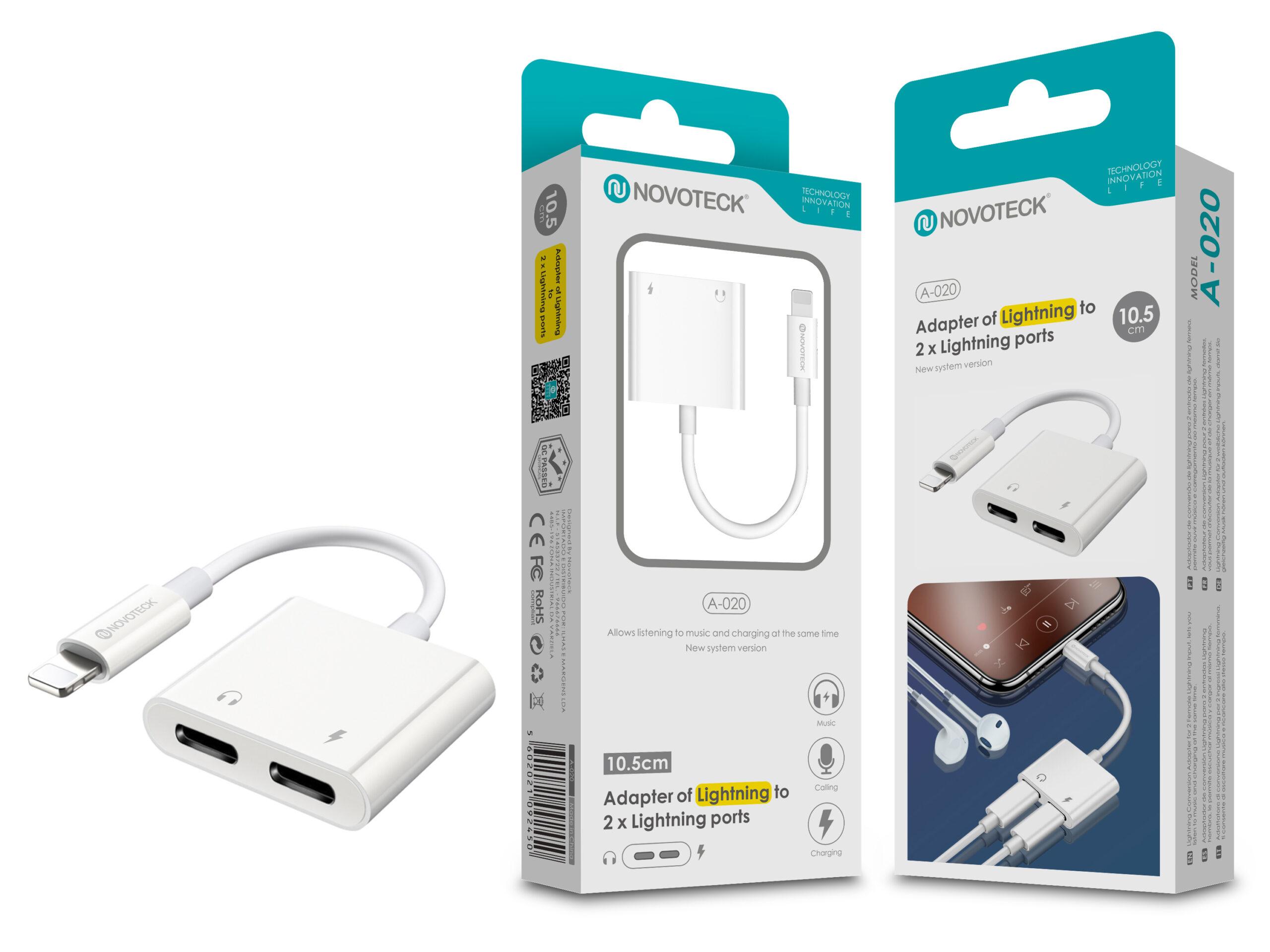 Conversor Lightning 1 To 2 NOVOTECK A - 020
