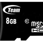 Cartão de Memória MicroSDHC 8GB (Classe 10) - TEAM GROUP