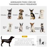 Carrinho para Cães Dobrável para Cães Pequenos com Cesta de Armazenamento Janela de Malha Capa para Chuva 80,5x51,5x100 cm Caqui