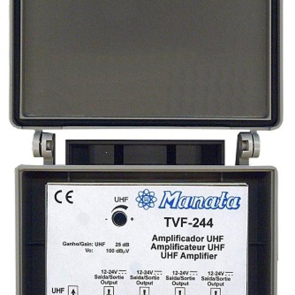 Amplificador TDT Canal 21/69 (25 dB) 4 Saídas (5G) c/ LTE - MANATA
