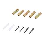 Kit de acessórios para porta de correr deslizante Conjunto de Trilhos de aço carbono 200x4x0.6cm