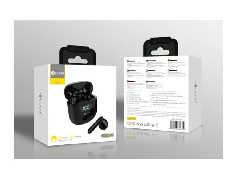 TWS-W10 Auriculares Negro Bluetooth Airpods