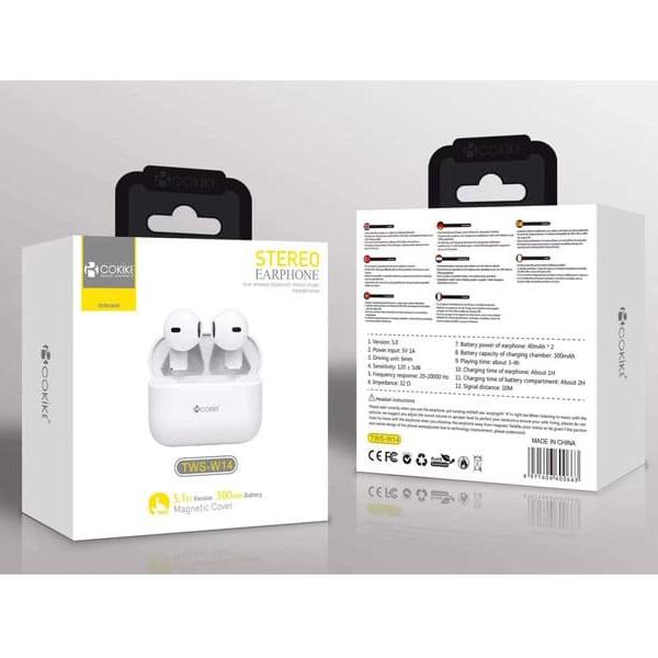 TWS-W14 Auriculares Branco Bluetooth Airpods