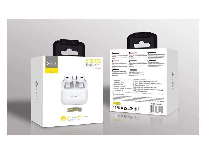 TWS-W14 Auriculares Branco Bluetooth Airpods