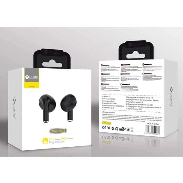 TWS-W16 Auriculares Negro Bluetooth Airpods