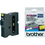 Fita Laminada TX - 641 Preto Sobre Amarelo (15 mts/1,8cm) - BROTHER