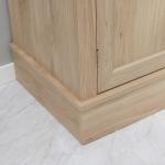 Armário de Cozinha com 4 Portas 1 Gaveta e Prateleira Aberta para Sala de Estar Sala de Jantar 74x39,5x183cm Carvalho