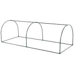 Estufa transparente para jardim ou terraço para cultivo de plantas e flores com porta zip 250x100x80cm PVC