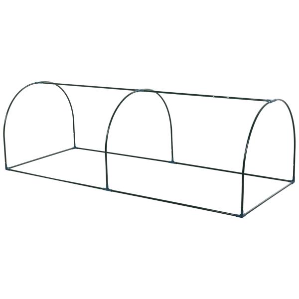 Estufa transparente para jardim ou terraço para cultivo de plantas e flores com porta zip 250x100x80cm PVC