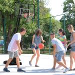 Cesta de Basquetebol Ajustável 236 - 293 cm com Rodas Painel de PC Base Recarregável para Exterior Preto
