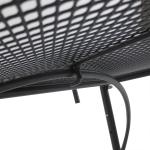 Mesa Suspensa para Varanda com Braço Regulável e Altura Ajustável em 3 Posições Estrutura de Metal 60x56,5x45 cm Preto