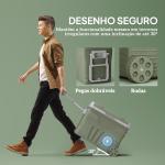 Geleira Portátil Elétrica 45L Geleira de Carro - 20℃ a +20℃ 12V/24V com Rodas Compressor e Ecrã LED 64,5x43,5x53 cm Verde