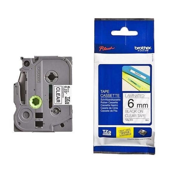 Fita Laminada TZE111 (8 mts/0,6cm) - BROTHER