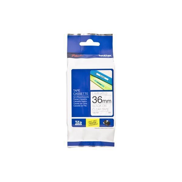 Fita BROTHER TZe161 Laminada, Transparente 36mm