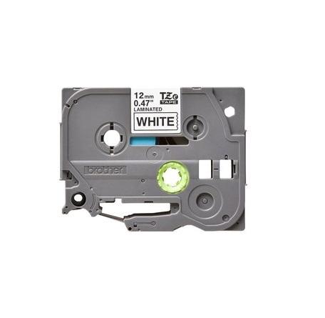 Fita p/ Etiquetadora Brother 12mm (Preto/Branco) - BROTHER