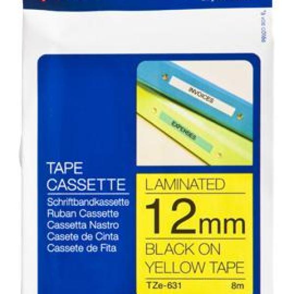 Fita Laminada TZE - 631 (8 mts/1,2cm) - BROTHER
