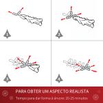 Árvore de Natal Artificial Ø90x180cm com 1111 Ramos de PVC e 59 Pinhas Base Dobrável e Suporte de Aço Decoração de Natal para Interiores Verde