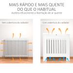 Cobertura Radiador 78x19x81 cm Cobertura para Radiador de MDF com Desenho Moderno e Prateleira Branco