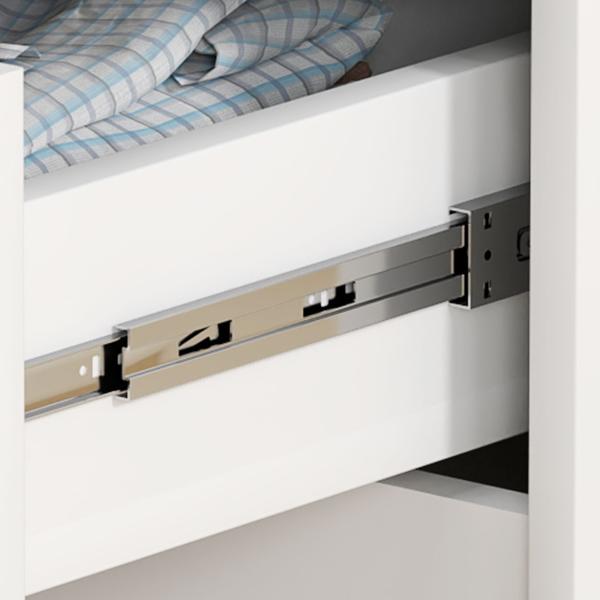 Cómoda com 4 Gavetas Cómoda de Dormitório Moderna com Sistema Anti - Tombo 60x40x85 cm Branco