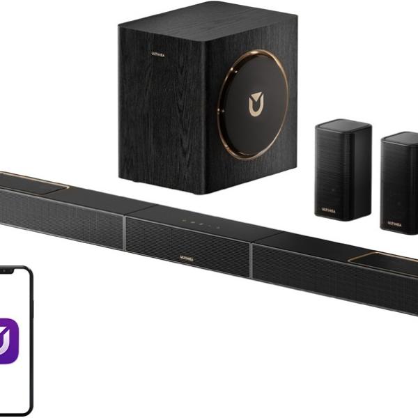 SoundBar + Subwoofer Skywave X40 5.1.2 Canais (Preto) - ULTIMEA