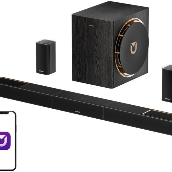 SoundBar + Subwoofer Skywave X50 5.1.4 Canais (Preto) - ULTIMEA