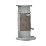 Poste de Arranhar para Gatos 58 cm Arranhador para Gatos com Poste de Sisal e Bolas Suspensas 34x25,5x58 cm Cinza