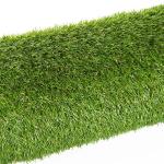 Relva Artificial 25 mm Rolo de Relva Artificial 300x100 cm Realista com Orifícios de Drenagem para Varanda Jardim Pátio Verde