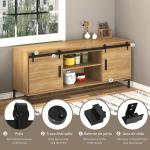 Ferragens para Portas de Correr 183 cm Kit para Porta de Correr Dupla em Madeira Largura 45 cm Aço Carbono Preto