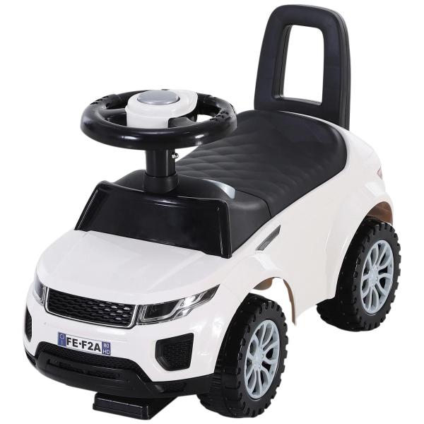 Carro andador para bebé sem Pedais com Alto - falante 60x38x42cm branco