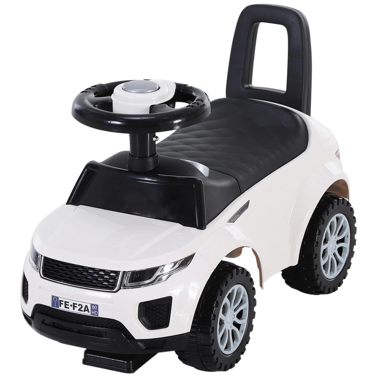 Carro andador para bebé sem Pedais com Alto - falante 60x38x42cm branco