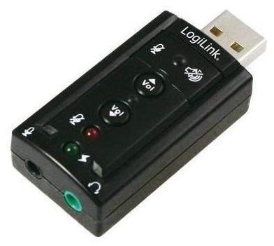 Placa de Som 7.1 Externa USB2.0 - LOGILINK