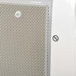 Aquecedor Elétrico 1000W/2000W Aquecedor de Mica com 2 Níveis de Potência e Termostato Regulável 79x27x54 cm Branco