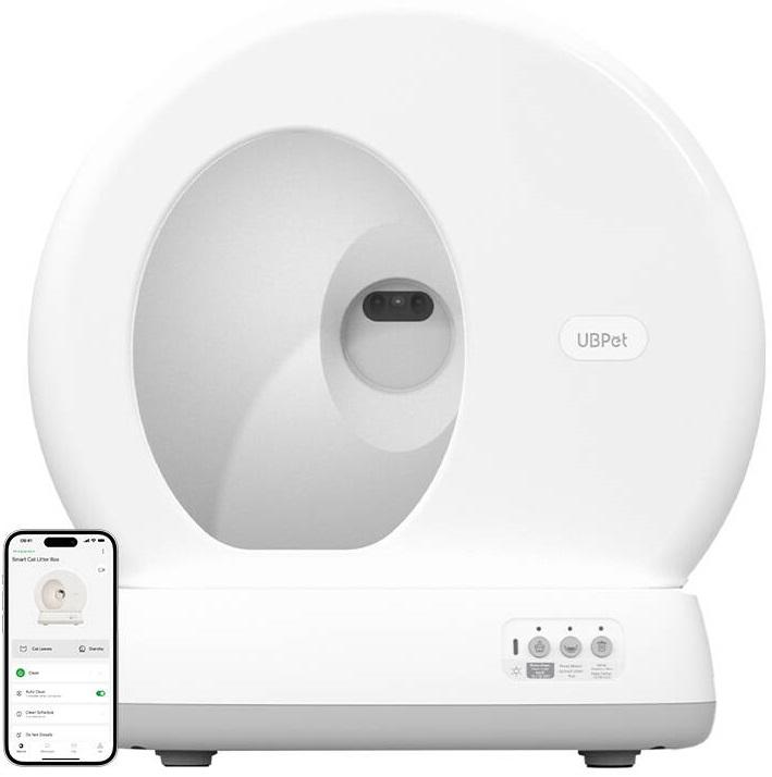 Caixa de Areia UCAT C10 Pro c/ Auto Limpeza Inteligente e Câmara p/ Gatos - UBPET